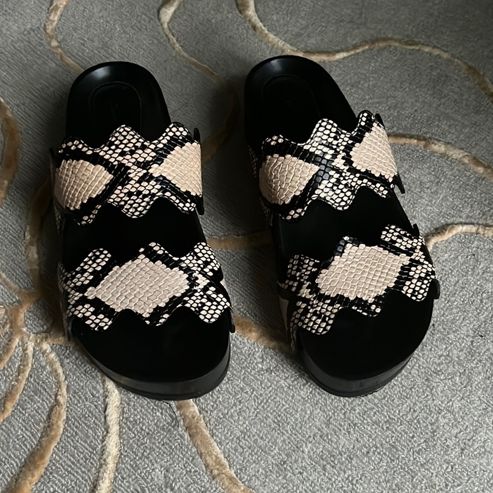 Chloe | Lauren Wedge Slides Snake Print 35